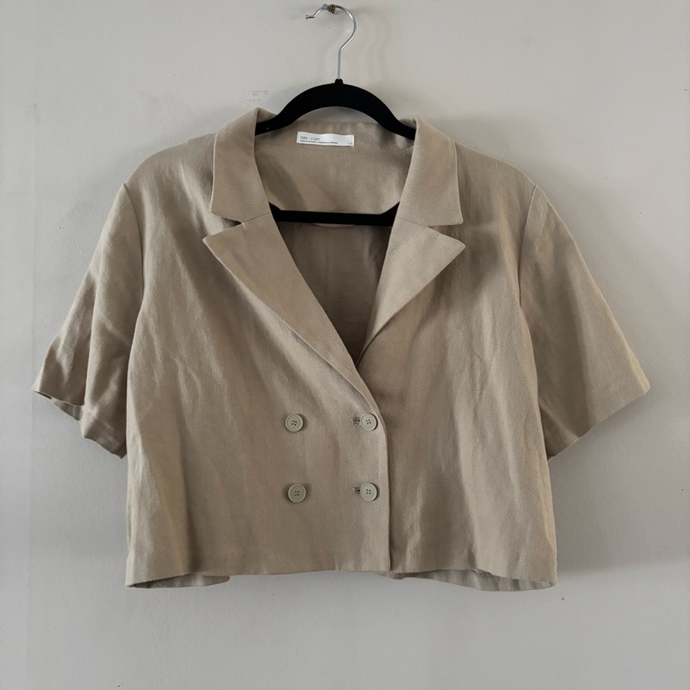 OAK + FORT Beige Top